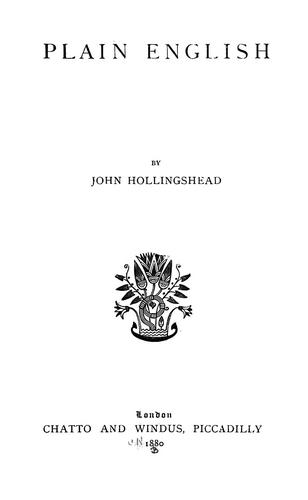Cover for Plain English