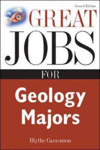 Cover for Great Jobs for Geology Majors (Great Jobs Series)
