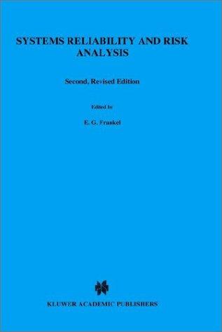Cover for Systems reliability and risk analysis