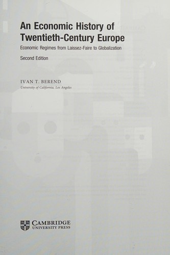 Cover for Economic History of Twentieth-Century Europe