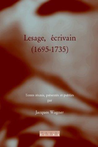 Cover for Lesage, Ecrivain (1695-1735).(Faux Titre 128)