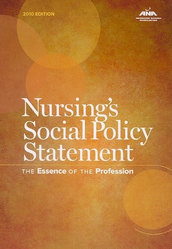 Cover for Nursing's Social Policy Statement: The Essence of the Profession, 2010 Edition (American Nurses Association)
