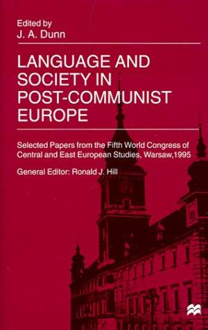 Cover for Language and society in post-communist Europe