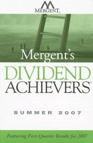 Cover for Mergent's Dividend Achievers Summer 2007