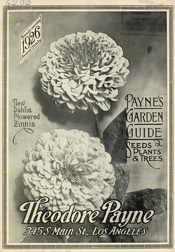 Cover for Twenty second annual edition of Payne's garden guide with complete instructions for planting and care of seeds, plants and trees