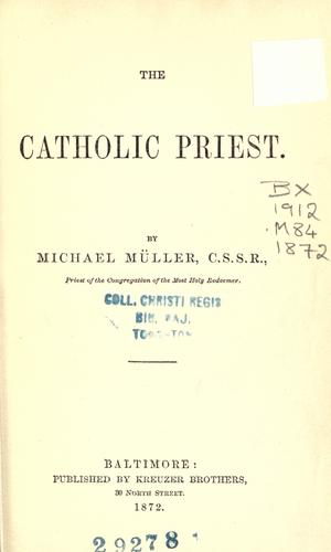 Cover for The Catholic priest