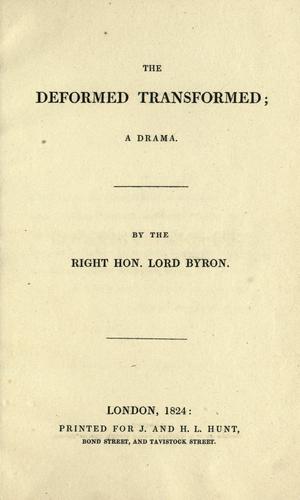 Cover for The deformed transformed