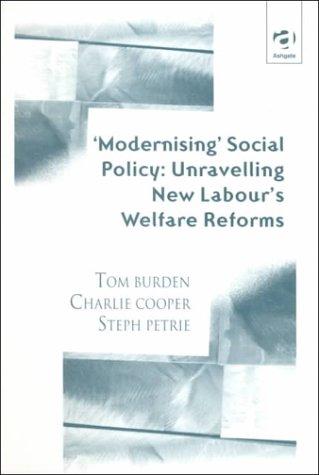 Cover for 'Modernising' social policy