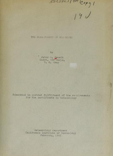Cover for The climatology of Greenland