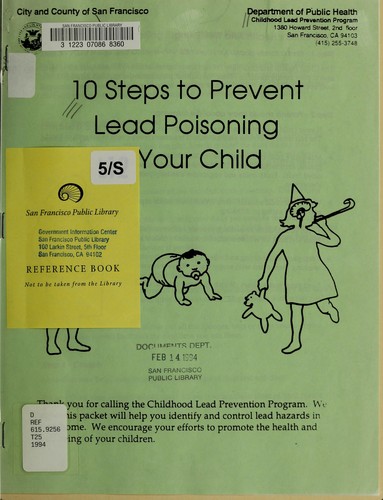 Cover for 10 steps to prevent lead poisoning in your child.