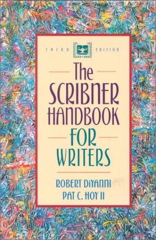 Cover for The Scribner handbook for writers
