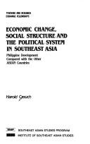 Cover for Economic change, social structure, and the political system in Southeast Asia