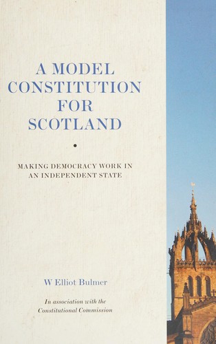 Cover for A model constitution for Scotland