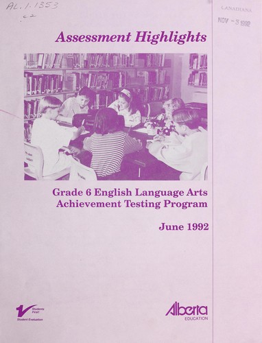 Cover for Assessment highlights