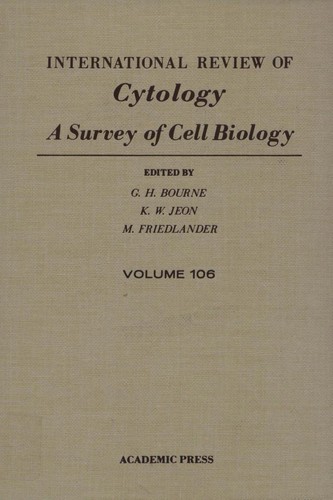 Cover for International Review of Cytology, 106