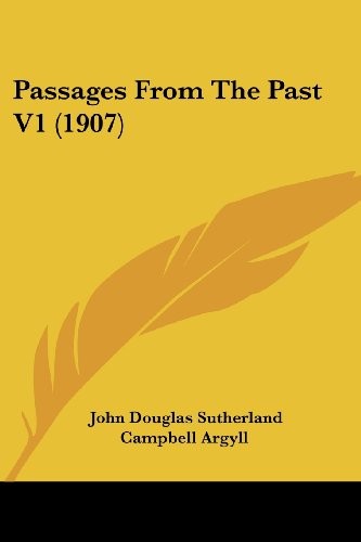 Cover for Passages From The Past V1 (1907)