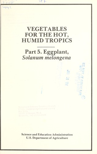 Cover for Eggplant, Solanum melongena
