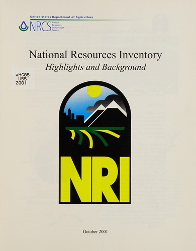 Cover for National resources inventory