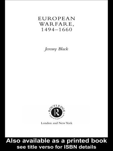 Cover for European Warfare, 1494-1660