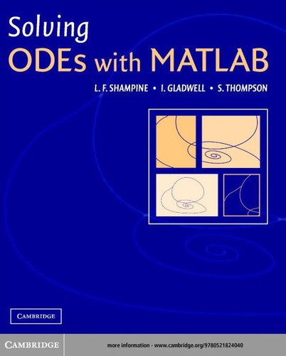 Cover for SOLVING ODES WITH MATLAB.