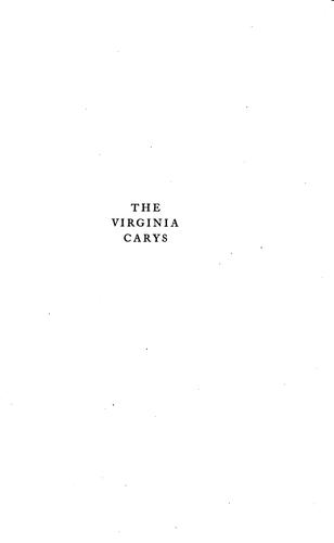 Cover for Virginia Carys