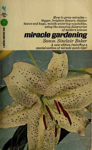 Cover for Miracle gardening.