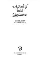 Cover for A Book of Irish quotations