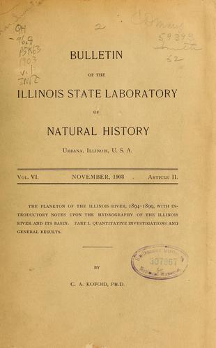 Cover for The plankton of the Illinois river, 1894-1899