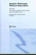 Cover for Analytic philosophy without naturalism