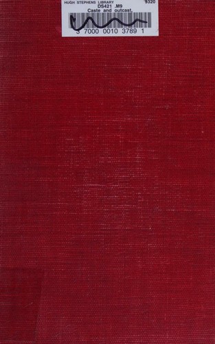 Cover for Caste and Outcast