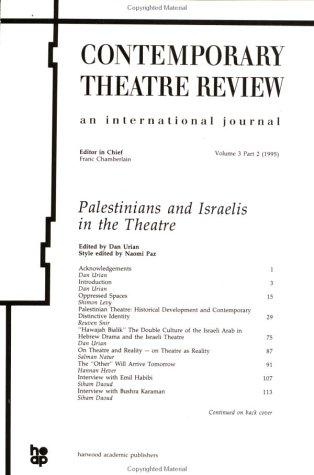 Cover for Palestinians and Israelis in the Theatre