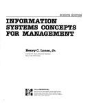 Cover for Information systems concepts for management