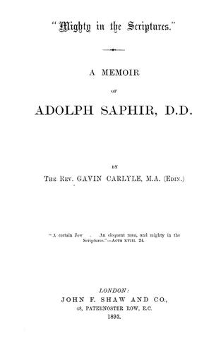 Cover for "Mighty in the Scriptures."