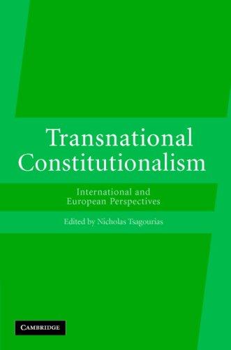 Cover for Transnational Constitutionalism