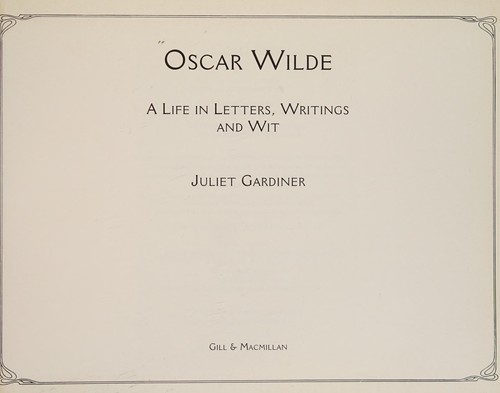 Cover for Oscar Wilde