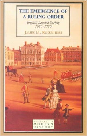Cover for The Emergence of a Ruling Order