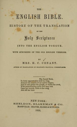 Cover for English Bible.
