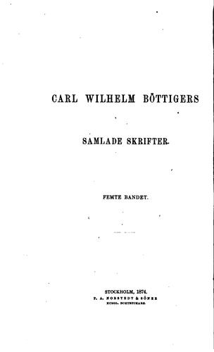 Cover for Samlade skrifter