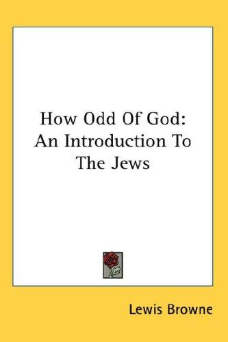 Cover for How Odd Of God