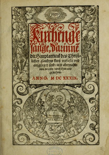 Cover for Kirchengesa nge