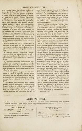 Cover for L'école des journalistes