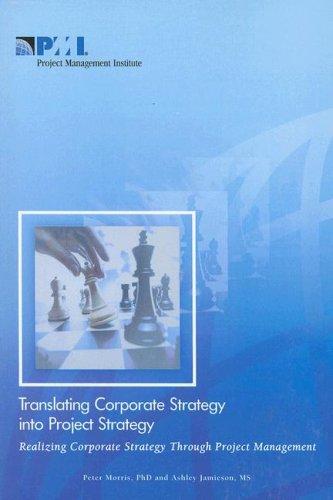 Cover for Translating corporate strategy into project strategy