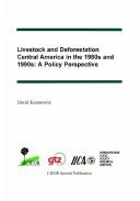 Cover for Livestock and deforestation in Central America in the 1980s and 1990s