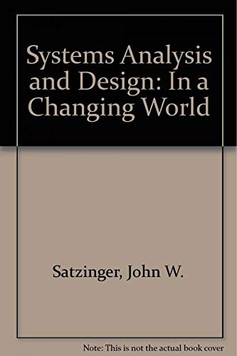 Cover for Systems Analysis and Design