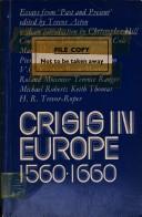 Cover for Crisis in Europe 1560-1660