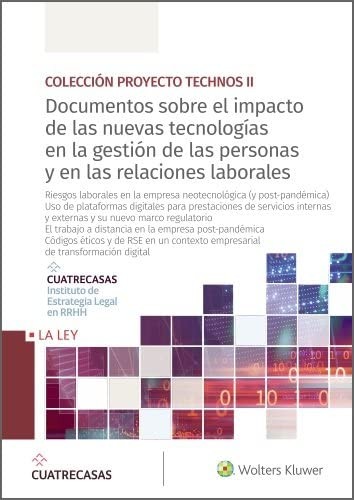 Cover for Documentos sobre el impacto de las nuevas tecnologías en la gestión de las personas y en las relaciones laborales