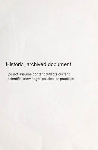Cover for Report on tests made on three types of flume entrance
