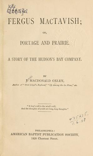 Cover for Fergus MacTavish