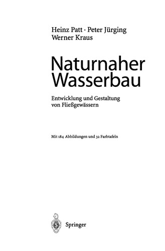 Cover for Naturnaher Wasserbau