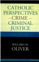 Cover for Catholic perspectives on crime and criminal justice